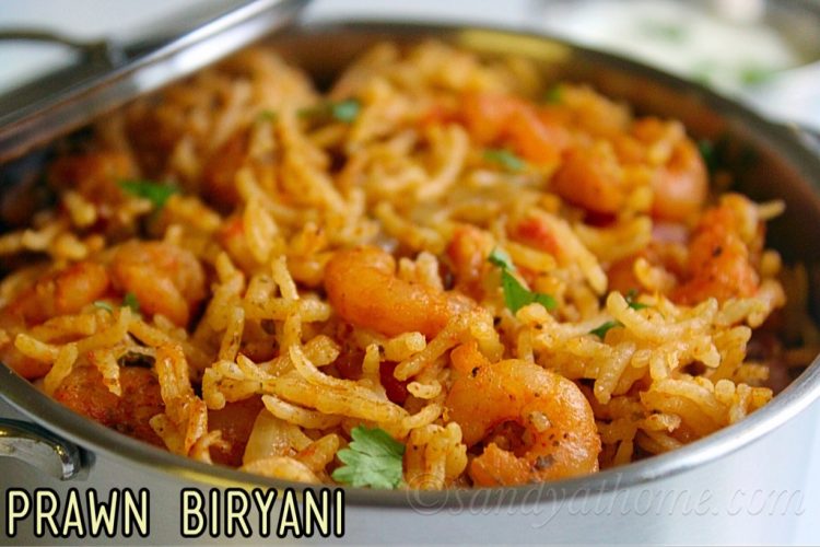 Prawn Biryani Pressure Cooker Prawn Biryani Recipe Sandhya S Recipes