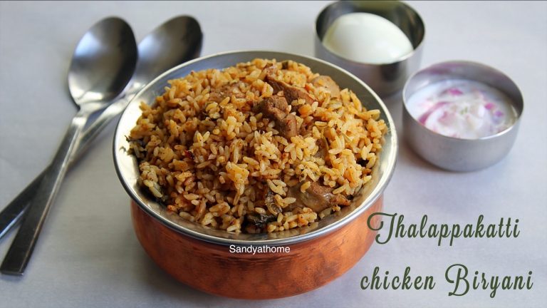 Thalappakatti Chicken Biryani Recipe Tamilnadu Thalappakatti Biryani