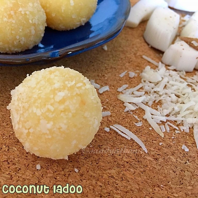 Coconut ladoo recipe (with video), Nariyal ladoo, Ganesh chaturthi ...