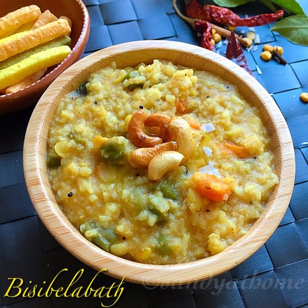 Bisi bele bath recipe, How to make Bisibelabath - Sandhya's recipes