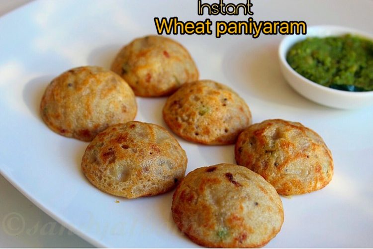 Instant wheat kara paniyaram, Wheat gunta pongalu recipe, Instant ...