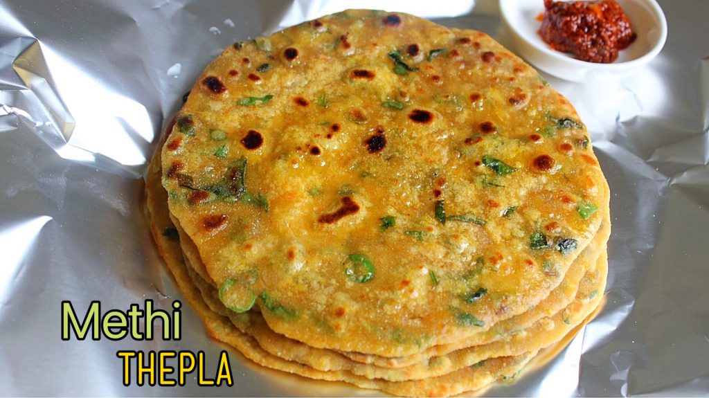 Methi thepla recipe, How to make methi thepla - Sandhya's recipes