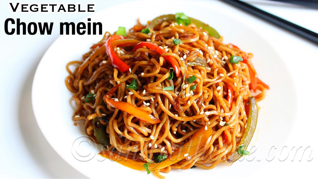 Vegetable chow mein recipe, Veg chow mein - Sandhya's recipes