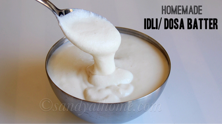 Idli/ Dosa Batter Recipe, Homemade Dosa/ Idli Batter - Sandhya's Recipes