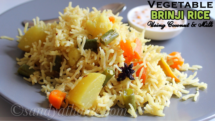 Vegetable brinji rice recipe, Brinji rice, Veg brinji recipe - Sandhya ...