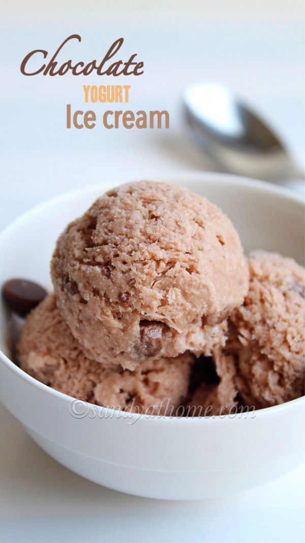 Chocolate Yogurt Ice Cream Recipe No Machine Chocolate Frozen Yogurt