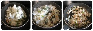 saute onions for egg paniyaram
