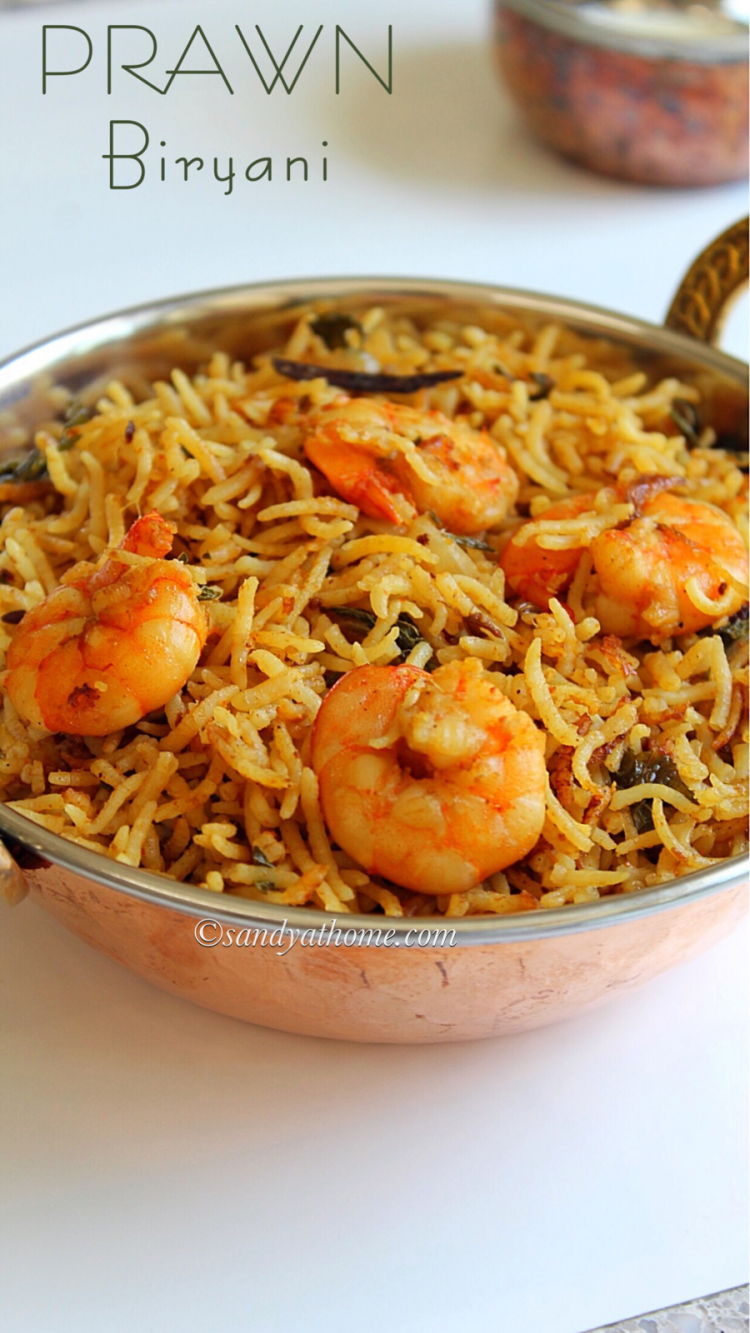 Prawn Biryani Recipe, Shrimp Biryani Recipe - Sandhya's Recipes