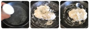 add rice flour and make dough