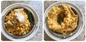 grind channa dal for vada curry
