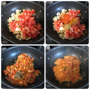 cook tomato for vada curry
