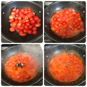 saute tomatoes