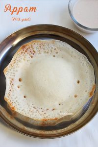 kerala style appam with yeast