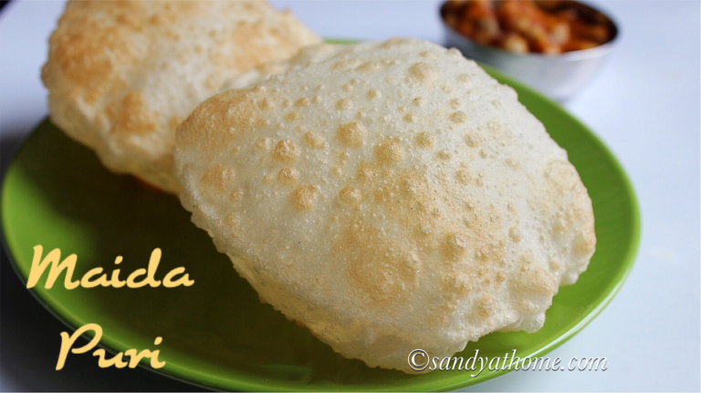 Maida Puri Recipe How To Make Maida Poori Puri Recipe Sandhyas Recipes 