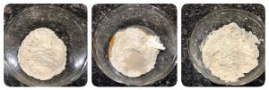 Mix all the ingredients together to form a dough