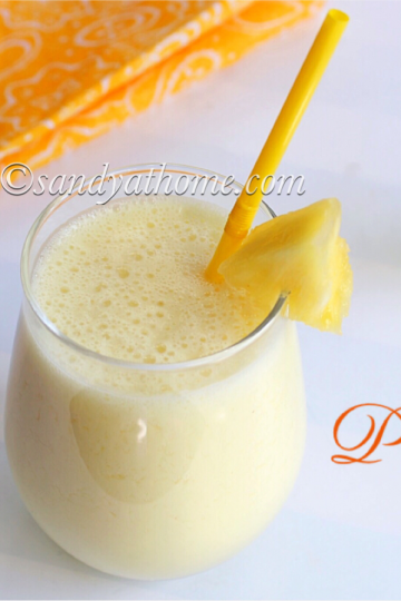 pineapple lassi recipe, lassi