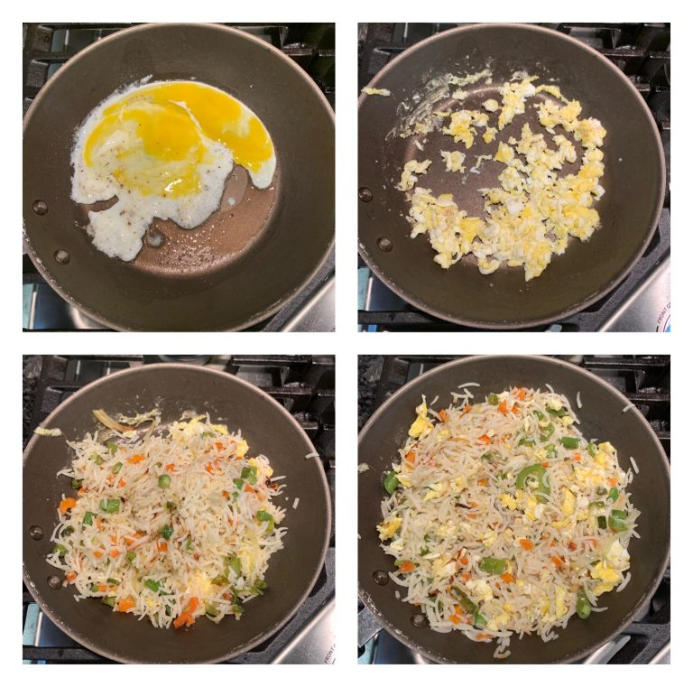 Egg fried rice recipe, Indian style egg fried rice Sandhya's recipes