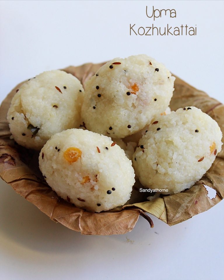 Upma kozhukattai recipe, Rice rava kozhukattai - Sandhya's recipes