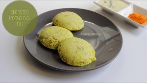 sprouted moong idli recipe