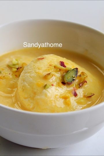 mango rasmalai recipe