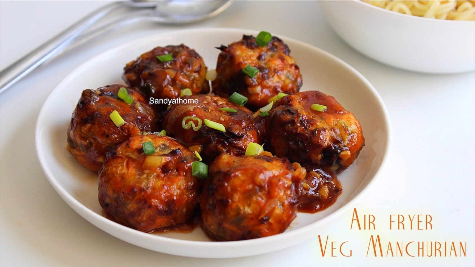 Air fryer veg manchurian recipe, Vegetable manchurian Sandhya's recipes