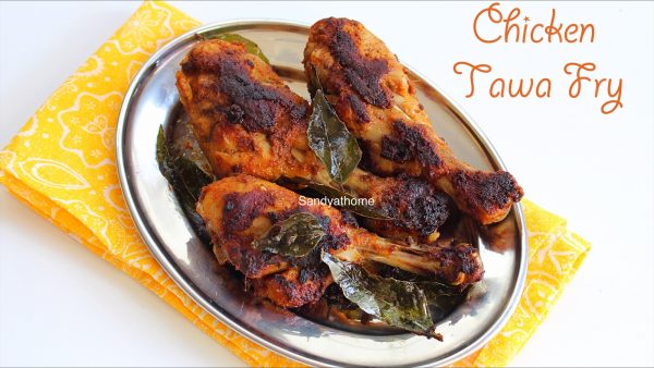 Chicken tawa fry recipe, Tawa chicken fry - Sandhya's recipes