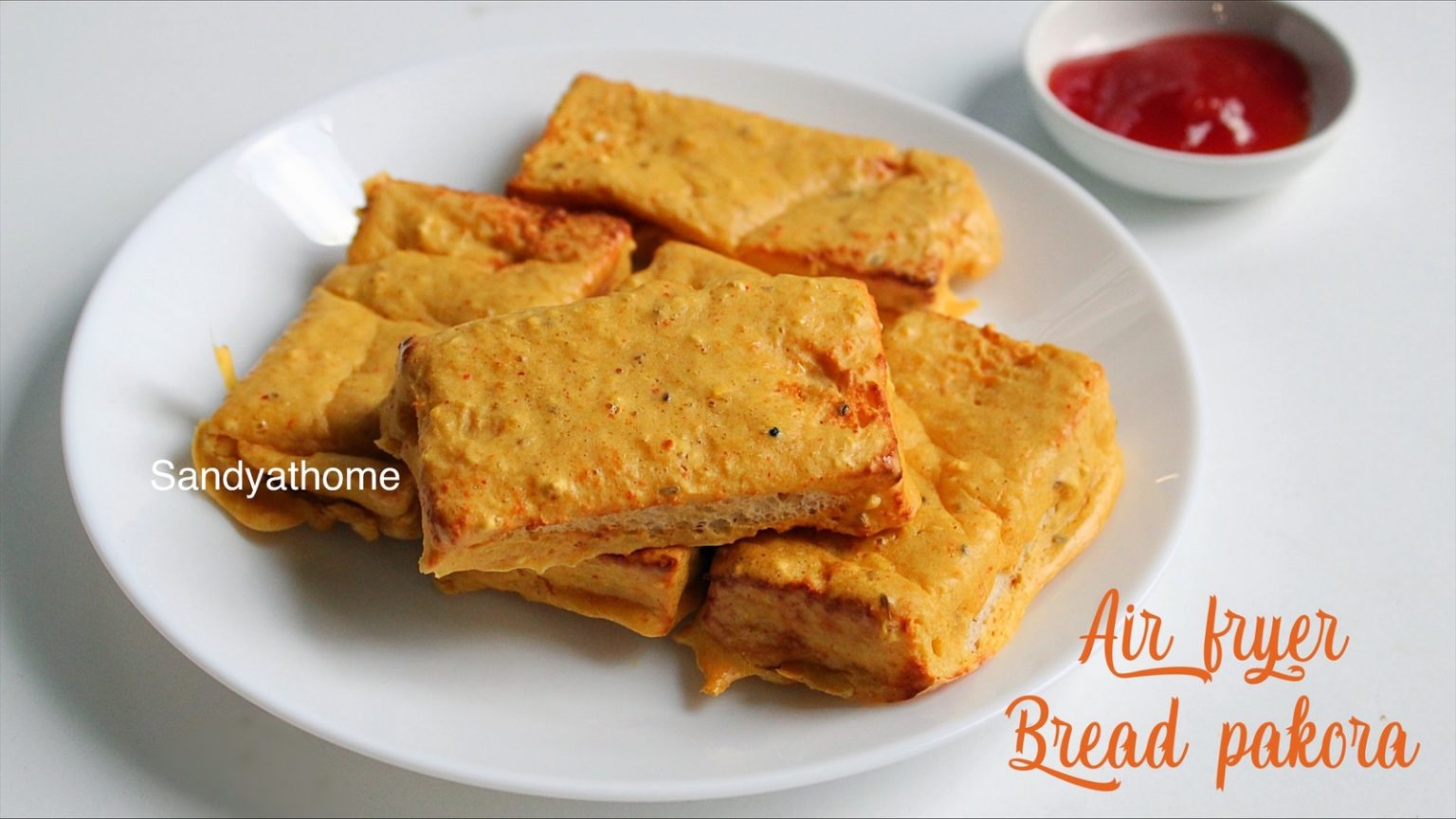 air fryer bread pakora - Sandhya's recipes