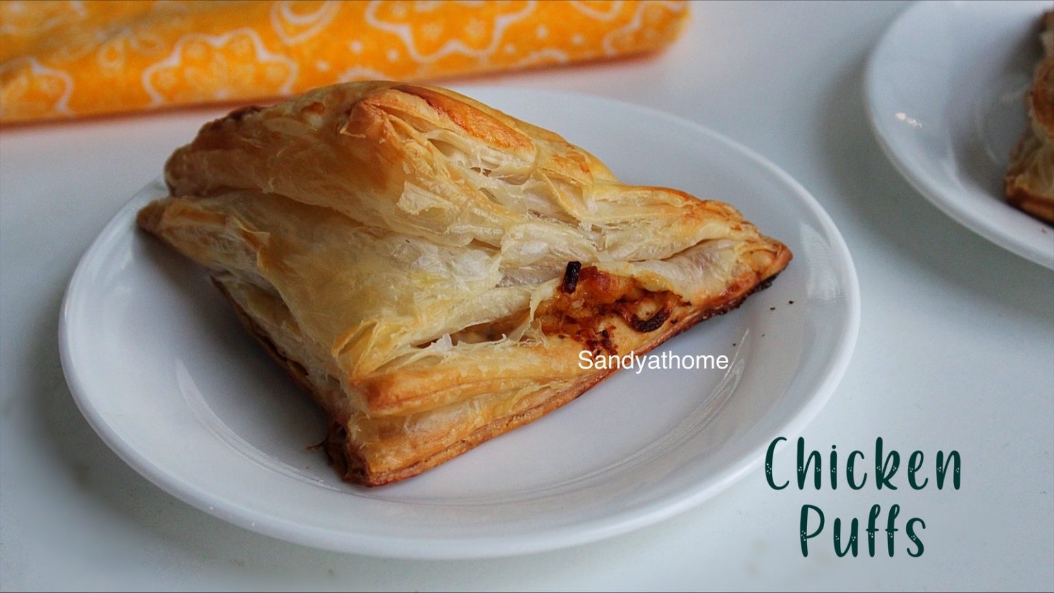 Indian Chicken Puffs Recipe Chicken Puff Pastry Sandhyas Recipes