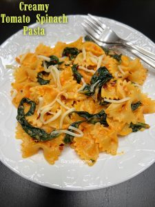 creamy spinach pasta