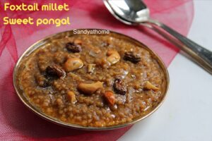 millet sweet pongal