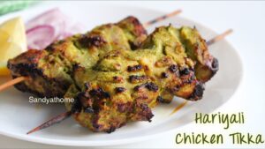 hariyali chicken tikka in air fryer