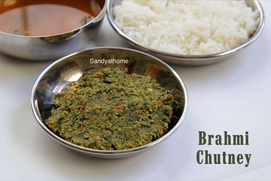 Vallarai Keerai Thuvaiyal, Brahmi Chutney - Sandhya's Recipes