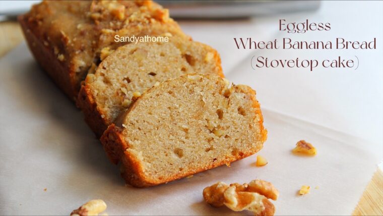 Stovetop Banana Bread, Eggless Banana Bread - Sandhya's Recipes