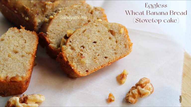 Stovetop banana bread, Eggless banana bread - Sandhya's recipes